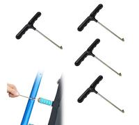 AONAYO Set of 4 trampoline springs, spring compressor trampoline, spring hooks, trampoline tools, spring pull metal, trampoline spring compressor, trampoline spring pull, T-hook for jumping