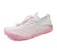 AONEGOLD Water Shoes Mens Womens Lightweight Hike Barefoot Shoes Outdoor Non-Slip Aqua Sneakers Quick Dry Breathable Comfortable Footwear for Fitness Beach Surfing (Pink,7.5 UK)