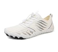 AONEGOLD Women's Water Shoes, White, Size 6