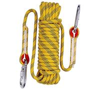 Aoneky 10 Mm Static Outdoor Rock Climbing Rope, Fire Escape Safety Rappelling Rope Yellow 1