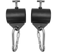 Aoneky 2'' Weightlifting Barbell Clamps with Clips for Hanging Chains, Steel Collars for Olympic Bar T-bar Row Platform Landmine Eyelet Attachement, Set of 2