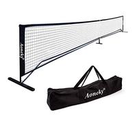 Aoneky 22x3ft Pickleball Paddle Tennis Net Set, Metal Stand and PE Net - Portable PickleBall Net for Volleyball Tennis Driveway Outdoor Garden Beach (22 x 3 ft)