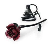 Aoneky Eternal Iron Rose with Steel Stand - Hand Sculpted Metal Rose Gift for Wife Mum Girl for Valentine's Day Mother's Day Wedding Anniversary Birthday Christmas