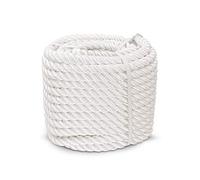Aoneky Twisted Nylon Rope - White Pull Rope Cord (20mm x 98 ft)