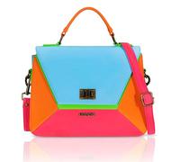 AONELAS HEREJE Women Shoulder Bag - Chic Top Handle Leather Handbag - Retro Colorful Crossbody Bag - Luxury PU Leather Handbag with Detachable Strap
