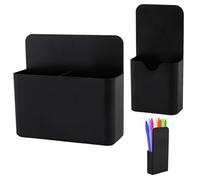 AONELAS KITANIS Magnetic Pen Holder,2 Pack Magnetic Dry Erase Marker Holder with Generous Compartments,Strong Magnet Storage Marker Pen Pencil Organizer for Refrigerator,Whiteboard,Locker Accessories
