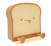 AONELAS QANYI Cute Night Light Toast Bread LED Night lamp with Rechargeable, Portable Bedroom Bedside Bed lamp Birthday Gifts Ideas for Tween Teenage Teenager Teens Girls Boys Women