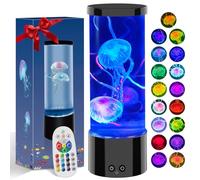 AONESY Jellyfish Lamp Aquarium Night Light Jellyfish Lamps with 17 Colours & 4 Modes Remote Control Realistic Jellyfish Mood Light USB Desk Lamp for Home, Office [Energy Class G]