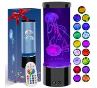 AONESY Jellyfish Lamp with 17 Colours & 4 Modes: Jelly Fish Light Lamp Remote Control | Jellyfish Light Lamp for Bedroom, Home Decor | Jellyfish Lamp Large for Relaxion Whisper Quiet Operation