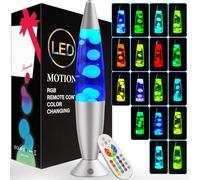AONESY Liquid Motion Lamp, Relaxing Liquid Light for Adults and Kids, Mood Lamp for Stress Relief, 17 Color Changing Night Light, Nightlight for Home Decor Bedroom Office-40cm White