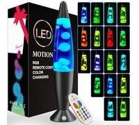 AONESY Liquid Motion Lamp, Relaxing Liquid Light for Adults and Kids, Mood Lamp for Stress Relief, 17 Color Changing Night Light, Nightlight for Home Decor Bedroom Office-40cm Black