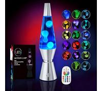 AONESY Liquid Motion Lamp with Remote Control, 17 Colour Changing Lamps for Kids & Adult, Soothing Motion Lamp for Relaxation, Mood Lamp Stress Relief, Retro Lamps Home Bedroom Office-14.5" White