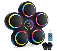 AONESY Music Boxing Machine, Smart Bluetooth Boxing Machine with Boxing Gloves, RGB Wall Mounted Training Equipment for Adults & Kids, Perfect for Home, Office & Gym Workouts