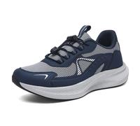 AONETIGER Unisex Wide Fit Trainers Men Women Running Lightweight Walking Shoes Breathable Comfortable Sneakers Non Slip Jogging Fitness Daily Wear(Blue 12.5UK)