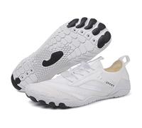 AONETIGER Water Shoes Mens Women Quick Dry Aqua Shoes Non-Slip Swim Snorkeling Surf Beach Shoes Lightweight Breathable Yoga Barefoot Shoes(B White,6UK)