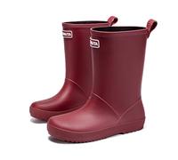 AONETIGER Wellington Boots Women Waterproof Wellies Boots Ladies Rain Boots Comfortable Chelsea Boot Fashion Ankle Booties (Red,5UK)