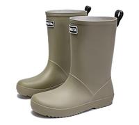 AONETIGER Wellington Boots Women Waterproof Wellies Boots Ladies Rain Boots Comfortable Chelsea Boot Fashion Ankle Booties (Green,4UK)