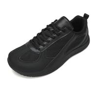 AONETIGER Wide Fit Trainers for Men Lightweight Breathable Barefoot Shoes Minimalist Flexible Walking Shoes for Running Gym Office Daily Use(Black 13UK)
