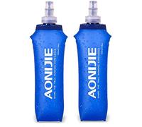AONIJIE 2 Pieces Foldable TPU Outdoor Sports Water Hydration Bottle Soft Bottle for Running Camping Hiking Cycling (500ml-2pcs)