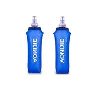 AONIJIE 2PCS Foldable TPU Hydration Water Bottle Soft Flask for Running Camping Hiking Bicycle (500ML)