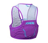 AONIJIE Running Hydration Pack 2.5L Backpack Rucksack Bag, Vest Harness Hiking Camping, Climbing With 2Pcs 500ml soft flask Bottle (Purple, M/L)