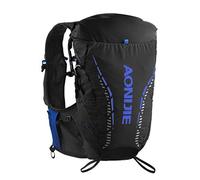 AONIJIER Hydration Pack Rucksack 18L Backpack Outdoor, Running,Cycling Bicycle Bike/Hiking Climbing Pouch With 2pcs 420ml Water Bottle Men Women (black, S/M)