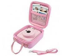 AONKE Hard Carry Case Compatibie with Fujifilm instax Mini 12/ Mini 11 Instant Camera (Pink)