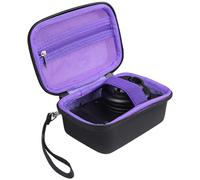 AONKE Hard Carrying Case for Canon PowerShot SX740/ SX730/ SX720/ SX620/ G7X Digital Camera, Protective Storage Bag with Zipper Mesh Pocket for Battery Pack, Charging Cable, USB Card (Black+Purple)