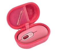AONKE Hard Travel Case Cover for Logitech Pebble Mouse 2 M350s / Pebble / Pop Mouse (Case Only) (Red)