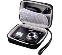 AONKE Hard Travel Case for Kodak Pixpro FZ45/Canon IXUS 180 190/Sony DSC-W810/W800/W830 Digital Camera (Black)