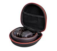 AONKE Headphone case for Marshall Major V/Major IV/Major III/Major II/Major I/Mid Bluetooth/MID ANC/Monitor II ANC Headphone, Hard Storage Case for Marshall Major 5/4/3/2/1 (red zipper+black)