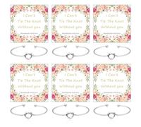 Aonklot Bracelet Set for Women - Bridesmaid Gifts for Wedding Day - Tie The Knot - Prom Party - Holiday Outfits - Unisex - 1 Count - Stainless Steel - Adult - Wedding Occasion