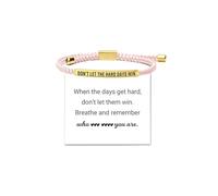 Aonklot Dont Let the Hard Days Win Bracelet for Women Men Inspirational Bracelets Stainless Steel Engraved Serenity Prayer Bracelet Inspirational Jewelry Gifts, L, Stainless Steel, no gemstone