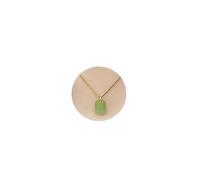 Aonklot Jade Necklace Green Jade Jewelry Adjustable Gold Chain Green Crystal Jade Pendant Necklace for Women Wife Mother, Adjustable, Metal, Other