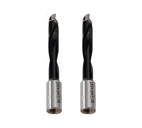 AONLLEN Dual-Spindle Wood Doweling Jointer Drilling Bits,2pcs 8mm Dia x 57mm L x 8mm S Carbide Tipped R/H Rotation