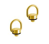 AONTOKY 2Pack Camera D Ring Screw Carabiner Clip Hinged Holder Fixing Screw 1/4"-20 for DSLR Camera Quick Release Tripod Wrist Strap Mount Color Golden