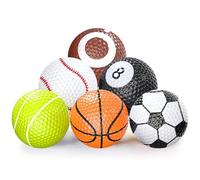 Aonuily Funny Golf Balls, 6 Pack Novelty Sport Golf Balls for Men & Dads Coloured Golf Accessories for Birthday Christmas Sports Gift