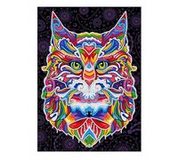 AONYIYI Glow in The Dark Cat Diamond Painting Kit - Luminous DIY Wall Art with 5D Partial Drill Diamonds - Relaxing Craft Set for Adults & Kids, Home Decor Gift for Cat Lovers
