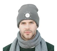 AONYIYI LED Beanie with Light,Type-C Rechargeable,3 Adjustable Brightness Levels,Unisex Winter Hat for Outdoor Activities, Camping, Jogging, Walking, Auto Repair,Gray