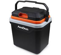 AooDen - Electric Car Cooler and Heater, 26 Quart Capacity, Ice Free Thermoelectric Cooler for Travel, Camping, Vehicles, Trucks, Home, 12V/24V DC & 120V AC