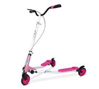 AOODIL Swing Scooter, 3 Wheels Foldable Wiggle Scooters, with 4 Level Adjustable Heights, 200mm Wheels and Anti-slip Pedal, Drift Scooter for Boys/Girls/Adults