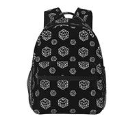 AOOEDM Backpack for Men Women, 15 Inch Laptop Backpack Business Computer Bag Travel Bag, Polka Dot Simple Abstract Scattered Pieces, Large Daypack Weekender Bag Gifts