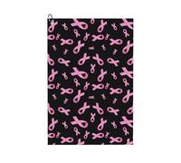 AOOEDM Breast Cancer Awareness Print Golf Towel with Carabiner Clip Absorbent Microfiber Golf Towel for Cleaning Golf Ball Club Putter Iron for Golf Bag Trolly Belt Loop 16" X 24"