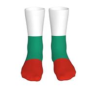 AOOEDM Bulgarian Flag Performance Running Socks Casual Socks Sports Socks Novelty Crew Tube Socks