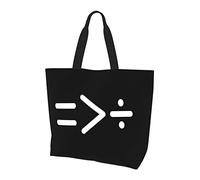 AOOEDM Equality Is Greater Than Division Ladies Canvas Tote Reusable Shopping Bag