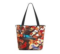 AOOEDM Fall Cardinal Birds And Maple Leaves Ladies Shopping Bag 13x11x7in.The Perfect Valentine'S Day Gift.It Is The Best Valentine'S Day Gift For Mom, Daughter, Wife,Etc