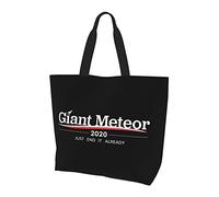 AOOEDM Giant Meteor 2020 Ladies Canvas Tote Reusable Shopping Bag