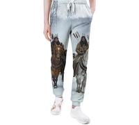 AOOEDM Native A-mericans Chief Mens Sweatpants Printed Joggers Pants Workout Gym Sports Pants Leggings with Pocket