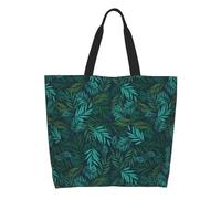 AOOEDM Summer Hawaii Palm Leaves Tote Bag for Women Large Casual Should Bag with Inside Pocket Reusable Handbag Shopping Bag