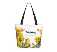 AOOEDM Sunflower Butterfly-1 Ladies Shopping Bag 13x11x7in.The Perfect Valentine'S Day Gift.It Is The Best Valentine'S Day Gift For Mom, Daughter, Wife,Etc